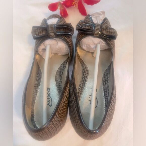 Diba classic peep-toe plaid heels with bow-detail! - Picture 6 of 15